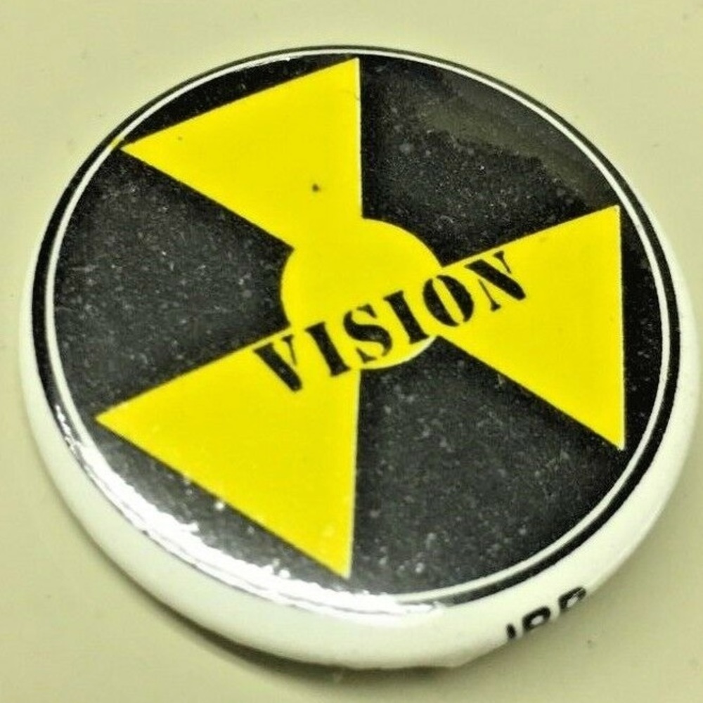 Vision Street Wear 80s Metal Caution lapel Pin